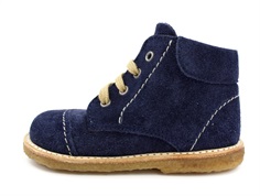 Angulus begyndersko navy suede med snørebånd